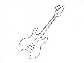吉他画画教程图片
