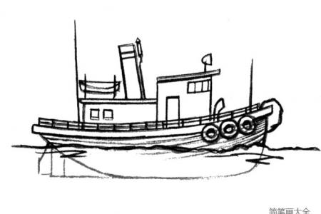 輪船簡筆畫diy手工製作教程-輪船簡筆畫大全- 製作系手工網