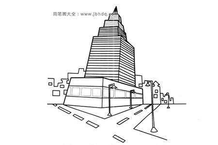 庆阳城市简笔画图片