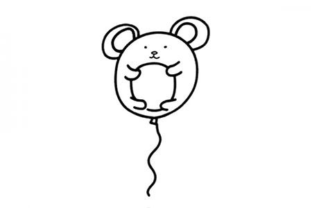 米老鼠气球简笔画图片