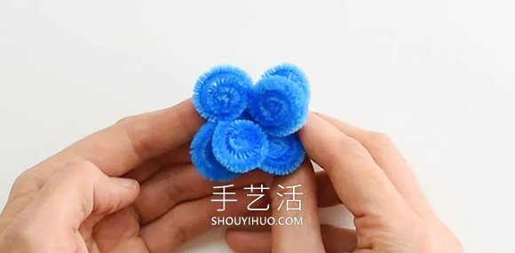 扭扭棒花朵戒指手工制作教程图解