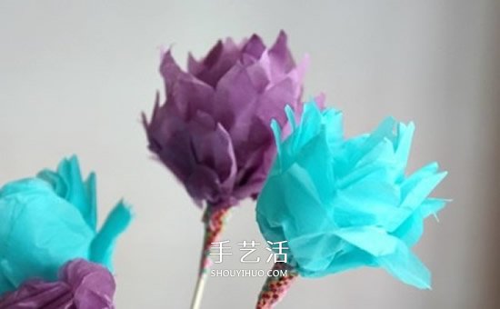 简单的绢纸花手工制作图解教程