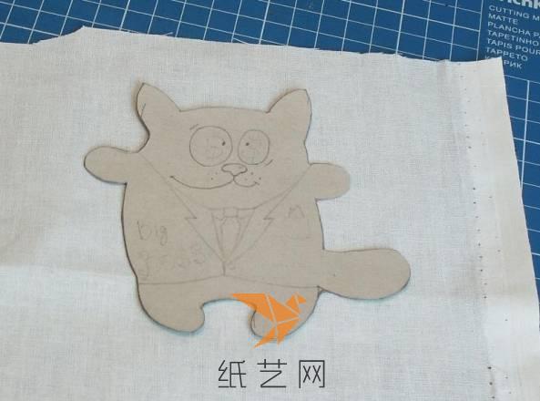 可爱布艺小猫医生玩偶制作教程