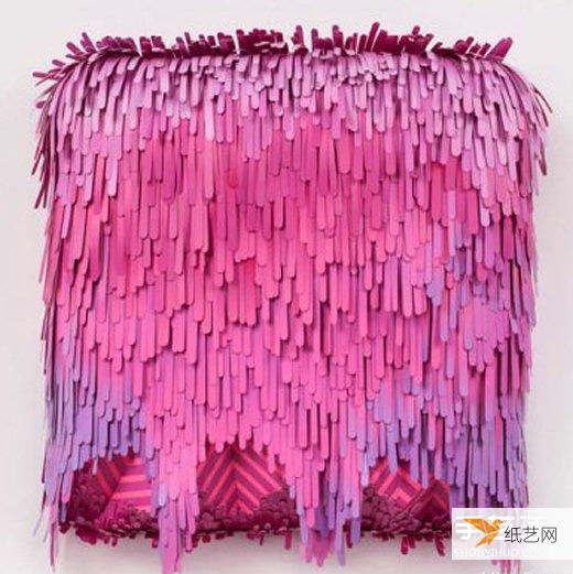 一张特别美丽同时又很抽象的3D纸雕艺术作品图片欣赏