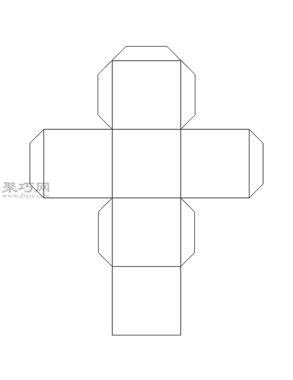 怎样用纸折正方体盒子图片