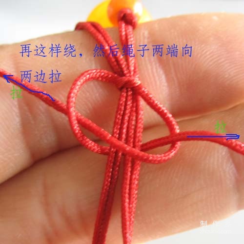 手链锁扣的编织方法图片